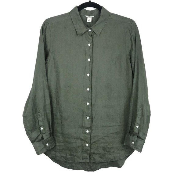 Ll Bean Premium Washable Linen Tunic 